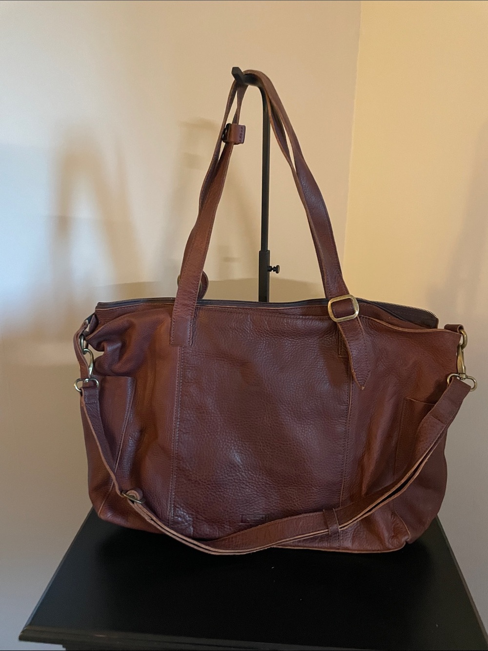 Handcrafted heavy Leather Tote / Shoulder Bag